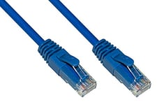 LINK Câble réseau Catégorie, 6 A, Non blindé UTP AWG24, Couleur Bleu halogène, 30 m