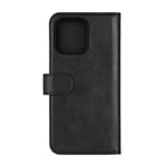 Essentials iPhone 16 Pro Max PU wallet, detach, recycled, 3 cards - Black