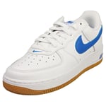 Nike Air Force 1 Low Retro Mens White Blue Fashion Trainers - 5.5 UK