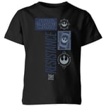 Star Wars The Resistance Black Kids' T-Shirt - Black - 5-6 Years - Black