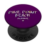 Pine Point Beach Maine – Logo aquarelle Pine Point Beach ME PopSockets PopGrip Interchangeable