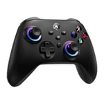 ECHTPower Manette Switch LED, 2024 Upgrade Manette Switch sans Fil Pro Controller avec RGB/Hall Trigger/Bouton Macro/Turbo/Vibration Manette PC Bluetooth avec Switch/OLED/Lite/PC