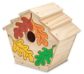 Melissa & Doug 13101 Build-Your-Own Wooden Toy Birdhouse Arts and Crafts Craft Kits: Created By Me, Made Easy and More 3+ Gift for Boy or Girl, Multicolor, 26 cm*44.4 cm*34.2 cm