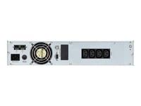 INFOSEC E3 Pro 2000 RT - Onduleur (montable sur rack / externe) - CA 208/220/230/240 V - 900 Watt - 1000 VA - monophasé - 9 Ah - RS-232, USB - connecteurs de sortie : 5 - 2U