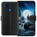 Xiaomi Redmi 9C Plånboksfodral Wolf / Varg