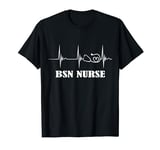 Medical Heartbeat EKG Pulse BSN Nursing Graduate BSN Nurse T-Shirt