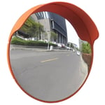 Konvex trafikspegel PC-Plast 45 cm utomhusbruk orange