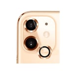 iPhone 11/12/12 Mini Kameralinsskydd Aluminum Alloy(2 Pcs) - Guld