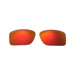 Walleva Fire Red Non-Polarized Replacement Lenses For Oakley Double Edge
