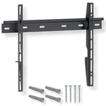 NANOOK flat TV wall bracket for 32-55 inch (81-140 cm) TVs | Ultra slim bracket | Wall mount for LED, QLED and OLED TVs | Universal compatibility | VESA 100x100 to 400x400 | Black