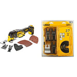 DEWALT DCS355N-XJ 18V Li-Ion Cordless Brushless Oscillating Multi-Tool & DT20705-QZ Oscillating Multi-Tool Accessory Set in Tough Case