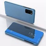 Smart Clear View Fodral för Samsung Galaxy A50 / A30s / A50s - Blå - TheMobileStore Galaxy A50 tillbehör