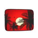 Laptop Case,10-17 Inch Laptop Sleeve Case Protective Bag,Notebook Carrying Case Handbag for MacBook Pro Dell Lenovo HP Asus Acer Samsung Sony Chromebook Computer,Palm Tree Sunset 10 inch