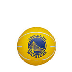 Wilson Basketball, NBA Dribbler, Golden State Warriors, Outdoor and indoor, Size: Child-sized, Blue, Youth