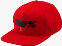 100% DRIVE Snapback-hatt röd (NY)