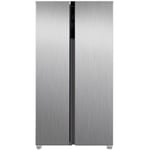 Russell Hobbs Freestanding American Fridge Freezer 442 Litre 70/30 Stainless Steel Super Freeze Function 177cm Tall & 90cm Wide with 5 Glass Shelves, 2 Year Guarantee, RH90AFF201SS