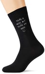 60 Second Makeover Limited You're a Geek But You're My Geek Men's Black Calf Socks Valentines Day Dad Husband Boyfriend
