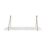Wall Hanging White Marble Storage Shelf Only by House Doctor