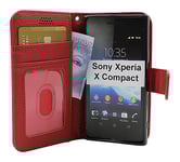 New Standcase Wallet Sony Xperia X Compact (F5321) (Röd)
