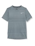 NIKE Boy's B Nk Df Miler T Shirt, Smoke Grey, 7 Years UK