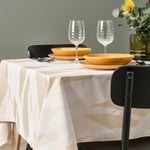 IKEA IKEA KRUSTISTEL duk, mönstrad/vit ljusbeige, 145x240 cm, cm 145x240 cm
