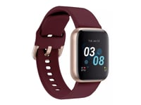 iTouch Air 3 Smartwatch - 40mm - Rose Gold / Merlot Strap 500009R0-C10