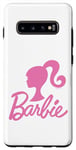 Coque pour Galaxy S10+ Barbie - Logo Barbie Pink