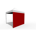 O.B. WIIK Vegg, tett - rød for 3 x 3m pop-up telt (1 side)