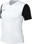 NIKE DH8233-100 W NK DF TIEMPO PREM II JSY SS T-shirt Women's WHITE/BLACK/BLACK Size XS