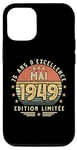 Coque pour iPhone 12/12 Pro Mai 1949 Cadeau Anniversaire Mai 1949 75 ans Homme Femme