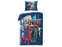 Justice League 2i1 Sängkläder modell 2 - 100 procent bomull