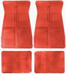 OER CM65107 gummimattor med GM loggaSet of 4 Red