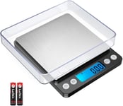 Criacr Digital Pocket Scales, (500g/ 0.01g) High-precision Kitchen Food Scales,