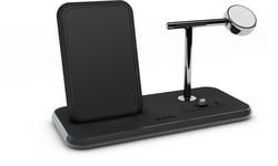 Zens Stand + Dock + Watch Wireless Charger - Valkoinen