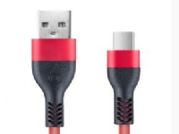 OnePlus Micro USB-kabel med nylonförstärkning - 1 meter - Röd