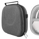 Geekria UltraShell Headphones Case, Compatible with AirPod Max Headphones Case, Replacement Hard Shell Travel Carrying Bag with Room for Smart Case and Accessories Storage (Dark Gray)