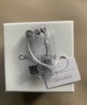 Calvin Klein Stainless Steel Silver Drop Earrings KJ9CAE040200 -New in Gift Box