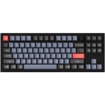 Keychron Q3-M1 Q3 QMK Custom Hot-Swappable Mechanical Keyboard Full Assembled Carbon Black with Knob - Gateron G Pro Red Switch - RGB Backlight