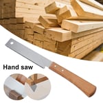 Scie à main de style japonais en acier inoxydable,lame tranchante avec manche en bois non ald,outil de coupe en plastique