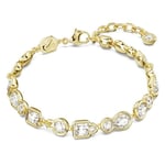 Swarovski armbånd Dextera bracelet Mixed cuts, White, Gold-tone plated - 5667044