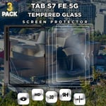 3-Pack Samsung Galaxy Tab S7 FE (5G) - Härdat Glas 9H - Super Kvalitet Skärmskydd