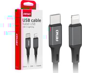 Amio Laddkabel För Bil Usb-C - Lightning Iphone Pd 20W 100Cm Fulllink Amio-03904