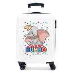 Disney Dumbo Multicoloured Cabin Suitcase 37 x 55 x 20 cm Rigid ABS Combination Lock 32 Litre 2.5 kg 4 Double Wheels Hand Luggage