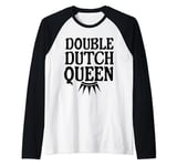 Double Dutch Queen jump rope master Raglan Baseball Tee