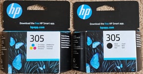 NEW Original Genuine HP 305 Black + Colour Ink Cartridges for Inkjet Printer
