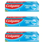 Colgate Toothpaste Fresh Minty Gel 75ml x 3