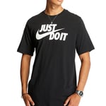 T-Shirt Noir Homme Nike Just Do It Swoosh