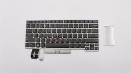 Lenovo ThinkPad T480s L380 L390 E480 E490 Keyboard US Silver 01YN380