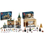 LEGO 76389 Harry Potter Hogwarts Chamber of Secrets Modular Castle Toy & 76386 Harry Potter Hogwarts: Polyjuice Potion Mistake Castle Set with 20th Anniversary Golden Minifigure