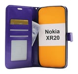 Crazy Horse Wallet Nokia XR20 (Lila)